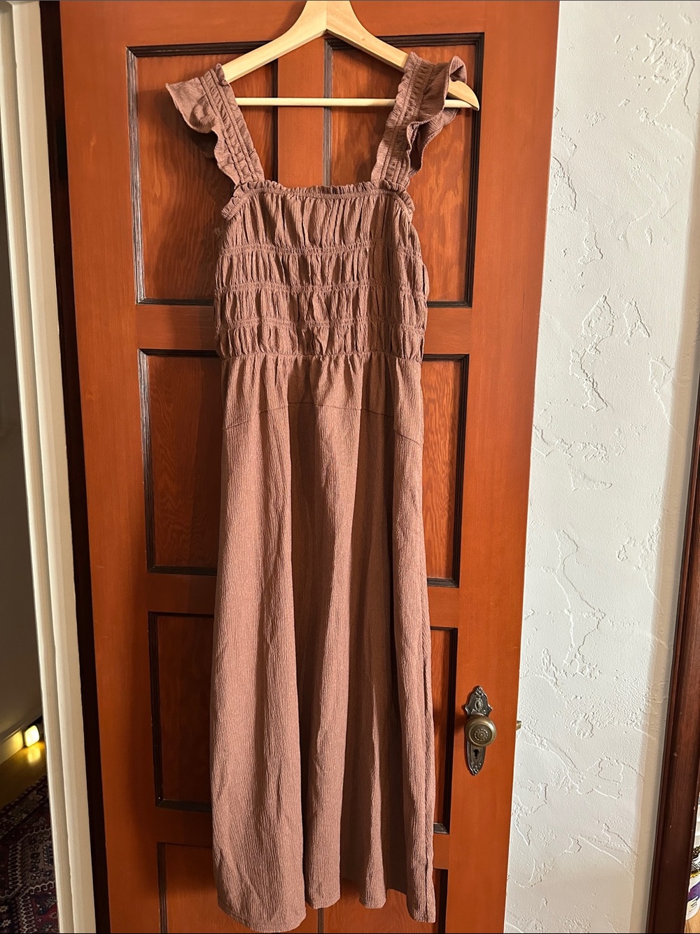 Old Navy Ruffled Strap Maxi Dress - Brown